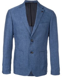 Мужской синий льняной пиджак от Michael Kors