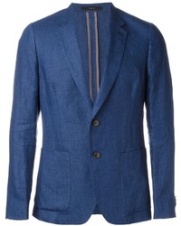 Мужской синий льняной пиджак от Paul Smith