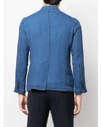 Мужской синий льняной пиджак от Barena