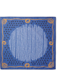 Синий нагрудный платок в горошек от Alex Mill