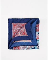 Синий нагрудный платок с "огурцами" от Ted Baker