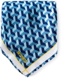 Синий нагрудный платок с принтом от fe-fe