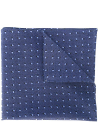 Синий нагрудный платок с принтом от Hugo Boss