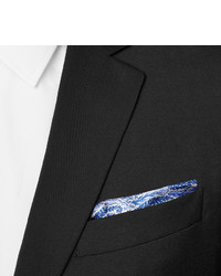 Синий нагрудный платок с принтом от Dunhill