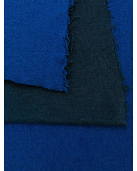 Синий палантин с рельефным рисунком от Faliero Sarti