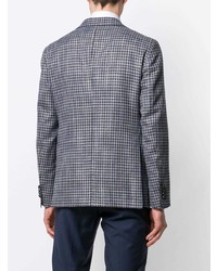 Мужской синий пиджак в клетку от Tagliatore
