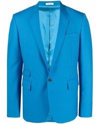 Мужской синий пиджак от Alexander McQueen
