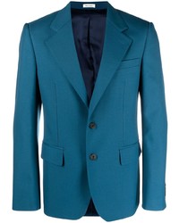 Мужской синий пиджак от Alexander McQueen