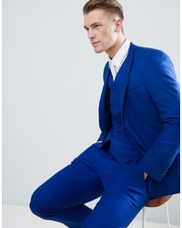 Мужской синий пиджак от ASOS DESIGN