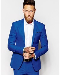 Мужской синий пиджак от Asos