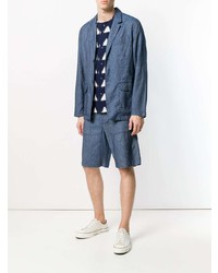 Мужской синий пиджак от Universal Works