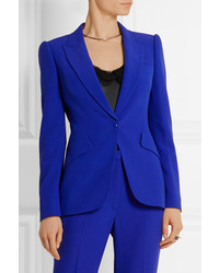 Женский синий пиджак от Alexander McQueen