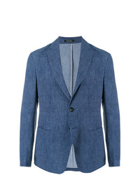 Мужской синий пиджак от Emporio Armani