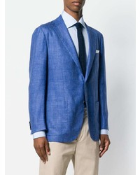 Мужской синий пиджак от Kiton