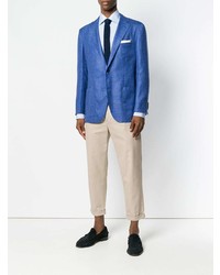 Мужской синий пиджак от Kiton