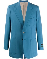 Мужской синий пиджак от Gucci