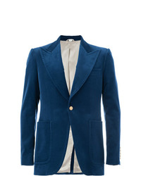 Мужской синий пиджак от Gucci