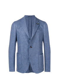 Мужской синий пиджак от Lardini