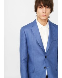 Мужской синий пиджак от Mango Man