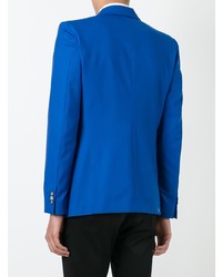 Мужской синий пиджак от Alexander McQueen