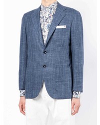 Мужской синий пиджак от Kiton