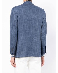 Мужской синий пиджак от Kiton