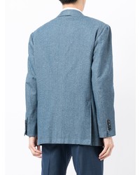 Мужской синий пиджак от Kiton