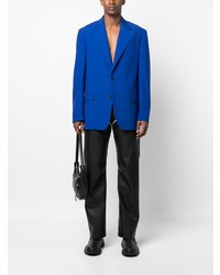 Мужской синий пиджак от Versace