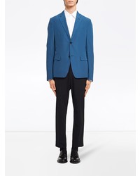 Мужской синий пиджак от Prada