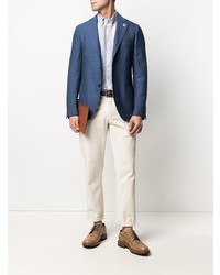 Мужской синий пиджак от Lardini