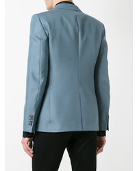 Мужской синий пиджак от Alexander McQueen
