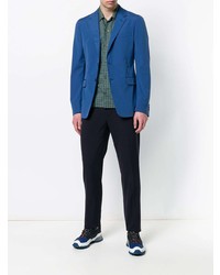 Мужской синий пиджак от Prada