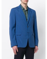 Мужской синий пиджак от Prada