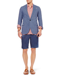 Мужской синий пиджак от Oliver Spencer