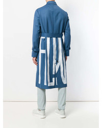 Мужской синий плащ от Valentino