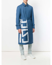 Мужской синий плащ от Valentino