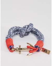 Мужской синий плетеный браслет от Icon Brand