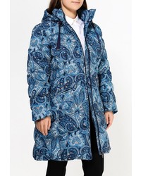 Женский синий пуховик от Baon