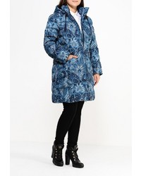 Женский синий пуховик от Baon