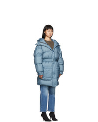 Женский синий пуховик от Ienki Ienki