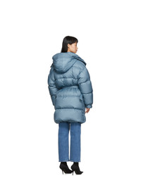 Женский синий пуховик от Ienki Ienki