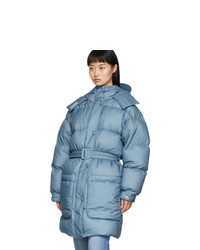 Женский синий пуховик от Ienki Ienki