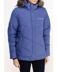 Женский синий пуховик от Columbia