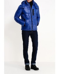 Мужской синий пуховик от Geox