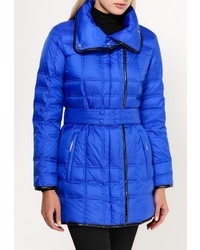 Женский синий пуховик от Just Cavalli