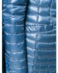 Женский синий пуховик от Herno