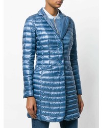 Женский синий пуховик от Herno