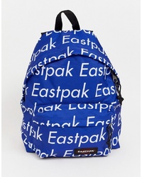 Мужской синий рюкзак из плотной ткани с принтом от Eastpak