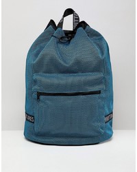 Мужской синий рюкзак из плотной ткани от ASOS DESIGN