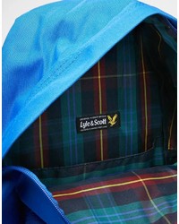 Мужской синий рюкзак из плотной ткани от Lyle & Scott